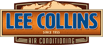 a logo for lee collins air conditioning.